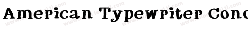 American Typewriter Condensed BQ Me字体转换